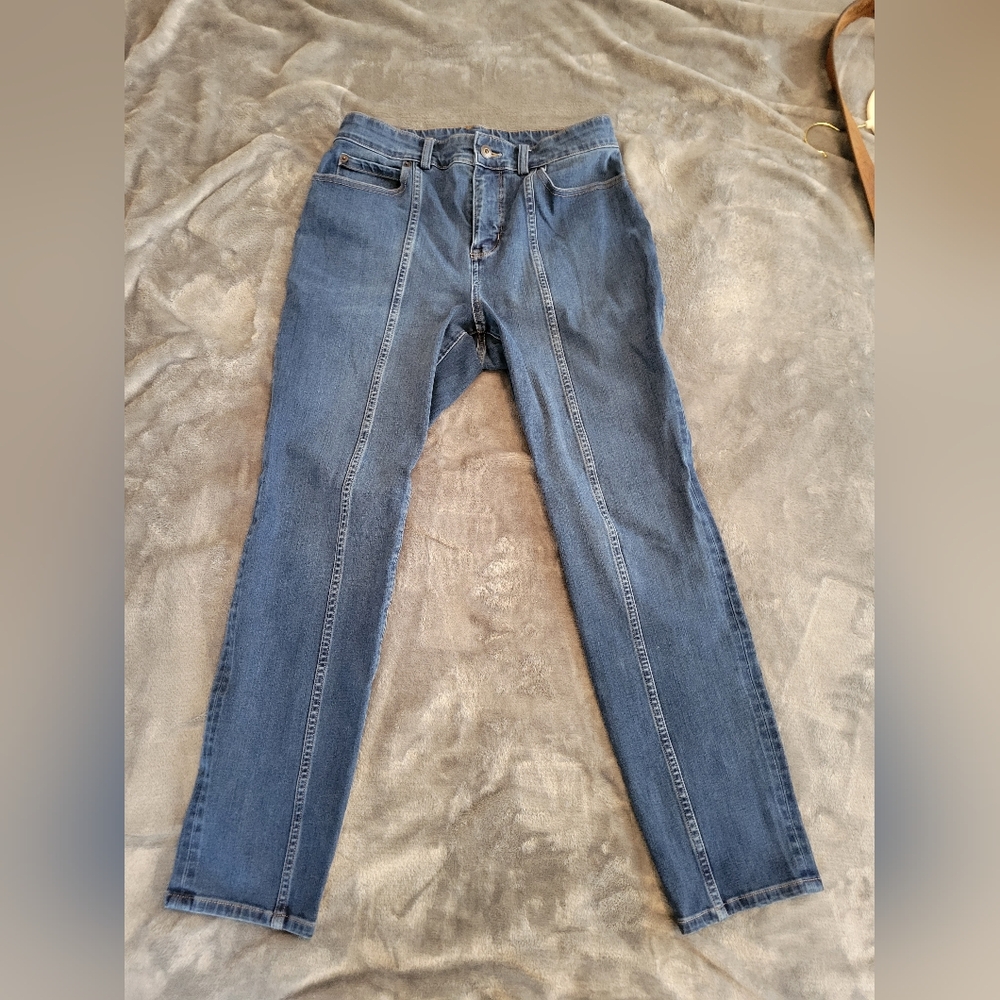 Duluth Women's Jean-Netics High Rise Slim Leg Jeans Size 8 Short